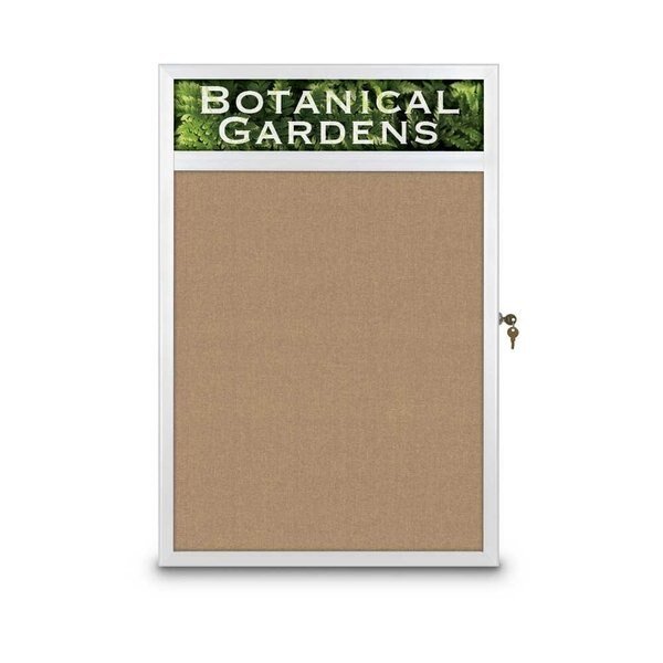 Open Faced Traditional Corkboard, 60x48, UNITED VISUAL PRODUCTS, Mfr# UV644A-BLACK-FORBO